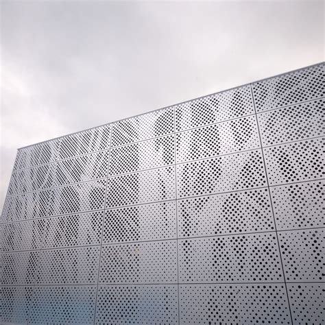 perforated metal panel architecture box|perforated metal panel screen detail.